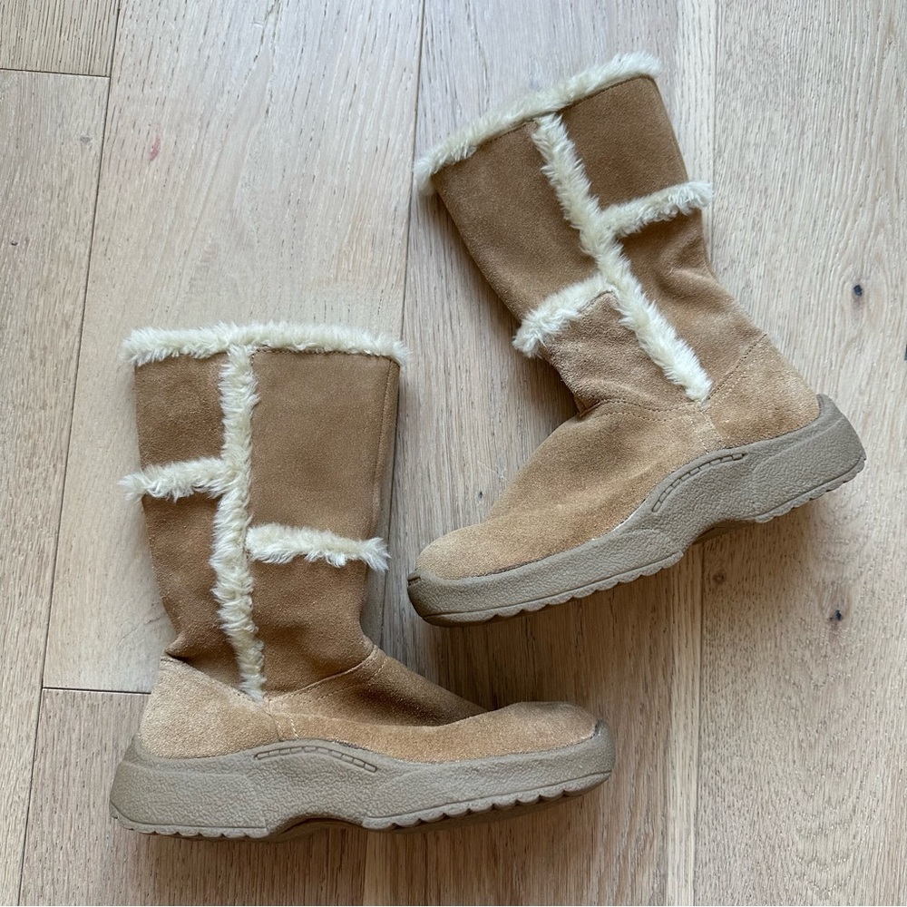 Vintage Leather Chunky Thick Platform Boots